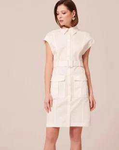 Robe en coton blanche