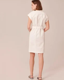 Robe en coton blanche