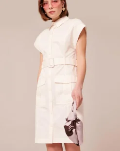 Robe en coton blanche