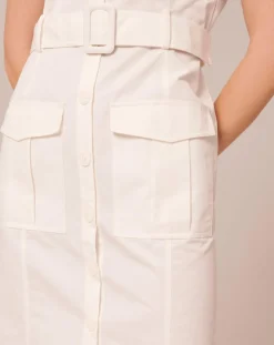 Robe en coton blanche