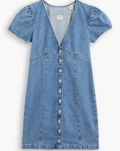Robe en jean courte Erin 90's bleue