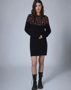 Robe en Laine mélangée Claudine noire