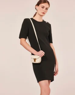 Robe en Laine mélangée irisée acier