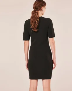 Robe en Laine mélangée irisée acier