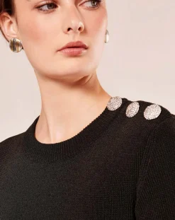 Robe en Laine mélangée irisée acier