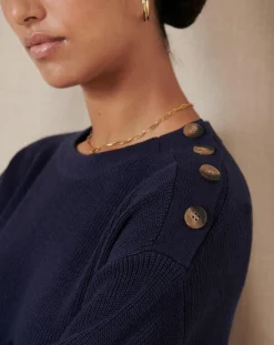 Robe en Laine mélangée Tiphaine marine