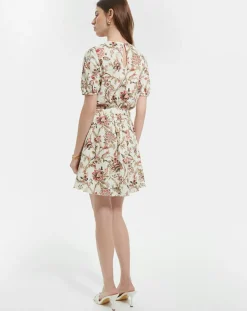 Robe en Lin mélangé Russelina imprimée