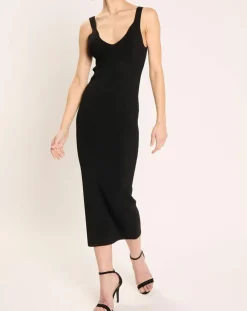 Robe en maille Remir noire