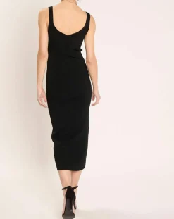 Robe en maille Remir noire