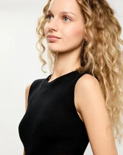 Robe en maille Trixie noire