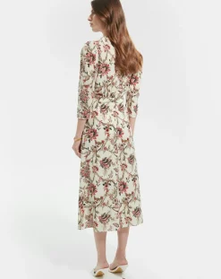 Robe en Soie mélangée Roanita imprimée