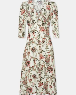 Robe en Soie mélangée Roanita imprimée