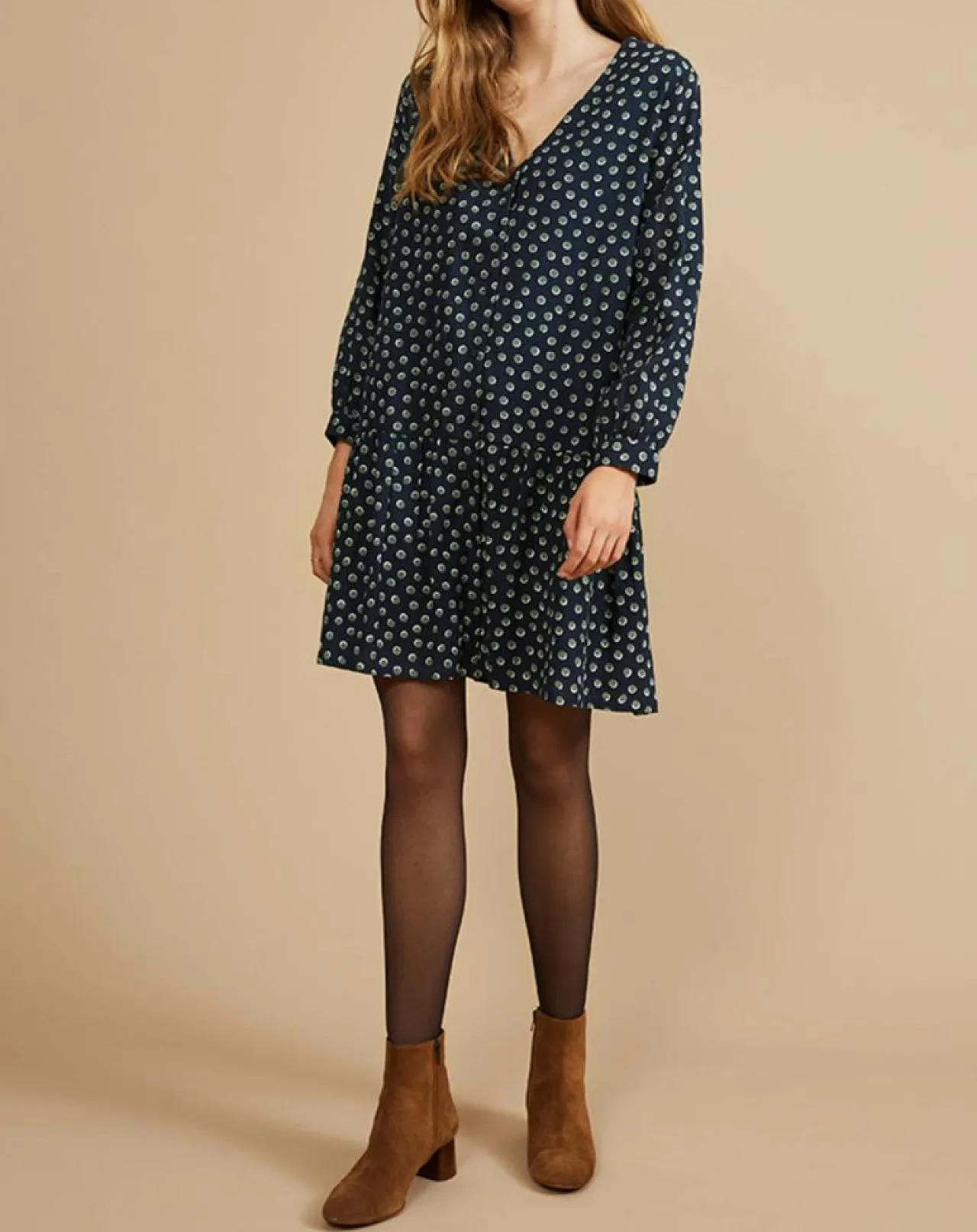 Robe en Twill Ema thym