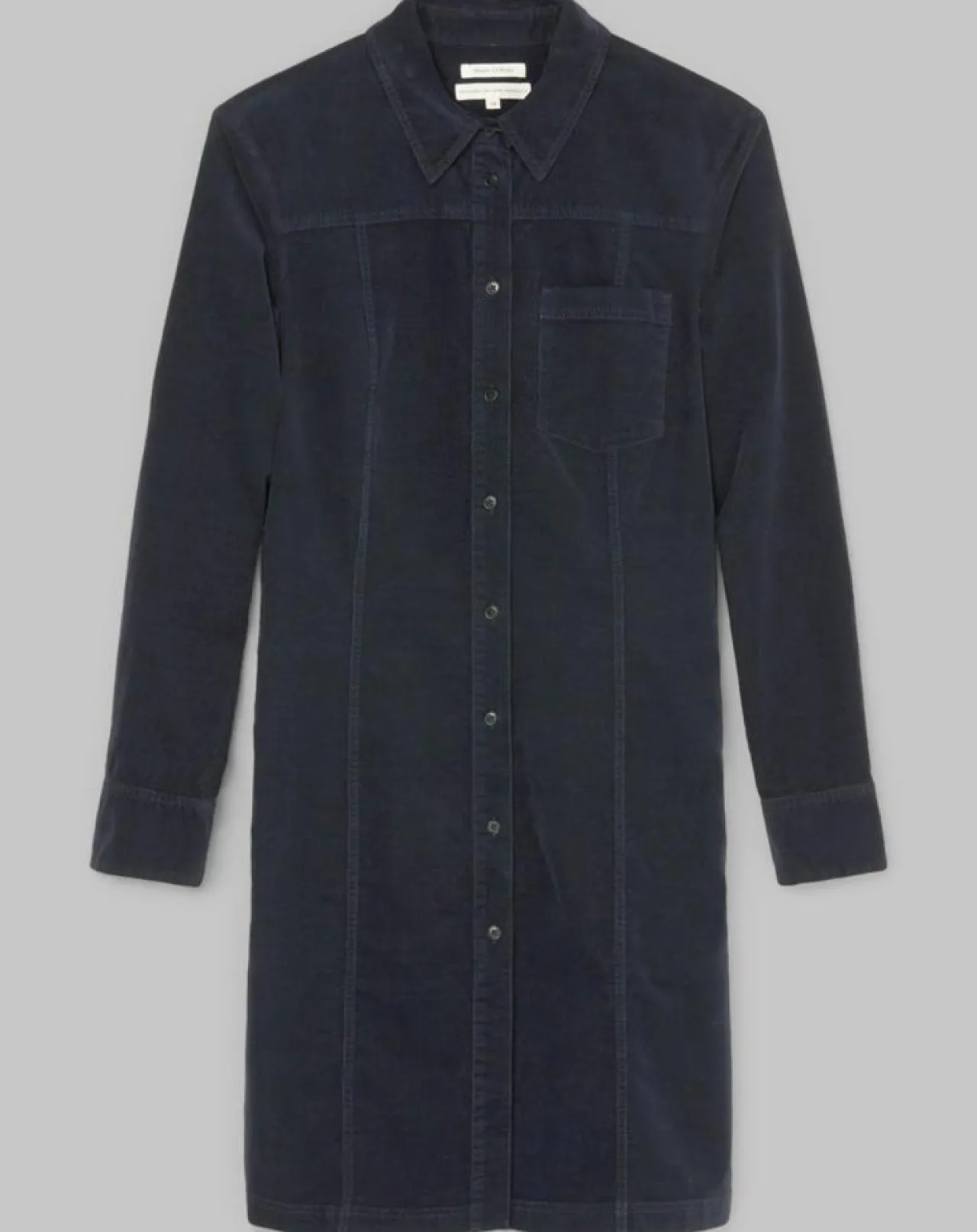 Robe en Velours côtelé bleu marine