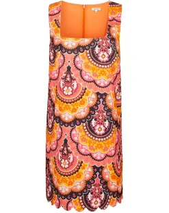 Robe en Velours côtelé Fall imprimée rose/multicolore