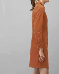 Robe en Velours Milleraies marron