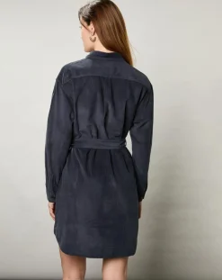 Robe en Velours Milleraies Revol minuit