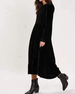 Robe en Velours satiné Princesse noire