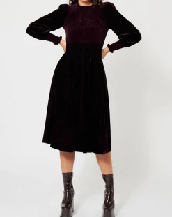 Robe en Velours satiné Princesse noire