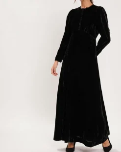 Robe en Velours satiné Princesse noire