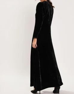 Robe en Velours satiné Princesse noire