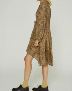 Robe Ezia imprimée beige