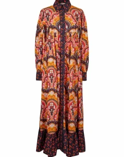 Robe Fall Winter Mix imprimée rose/multicolore