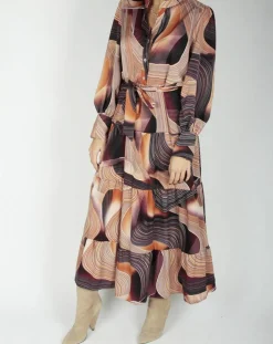 Robe fluide Store imprimée violette