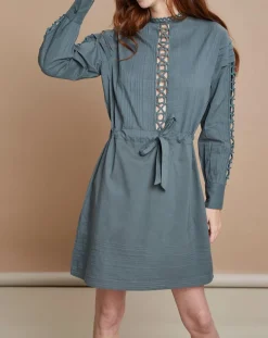 Robe Francesca bleu/gris