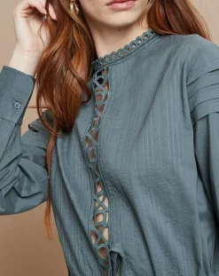 Robe Francesca bleu/gris