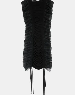 Robe Gathered Skinny noire