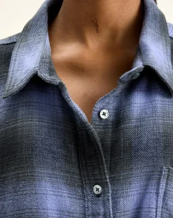 Robe Gen à carreaux violette