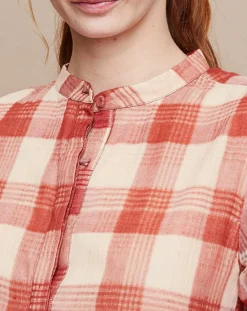 Robe Hanna Handloom Check rouille