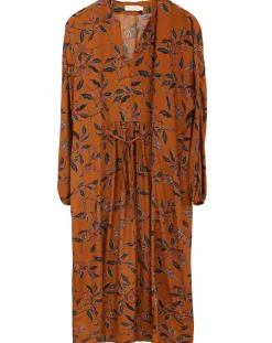 Robe imprimée Beatrice caramel