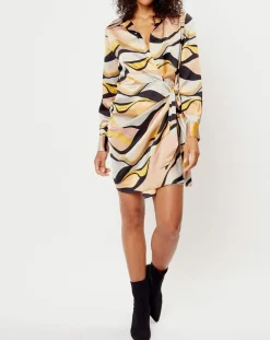 Robe imprimée Margot grise