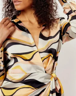 Robe imprimée Margot grise