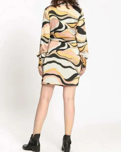 Robe imprimée Margot grise