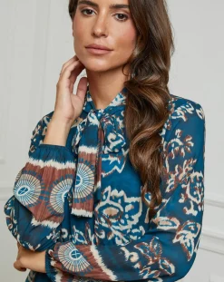 Robe imprimée mi-longue Charlie canard