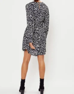 Robe imprimée Nala noire