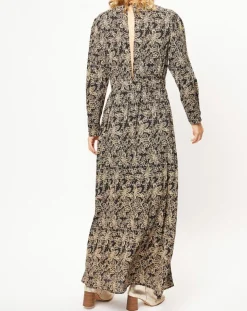 Robe imprimée Noémie noire