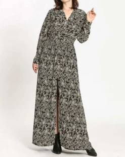 Robe imprimée Noémie noire