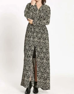 Robe imprimée Noémie noire