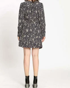 Robe imprimée Sarah bleue