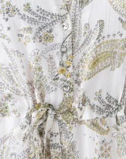 Robe Inu cachemire argente