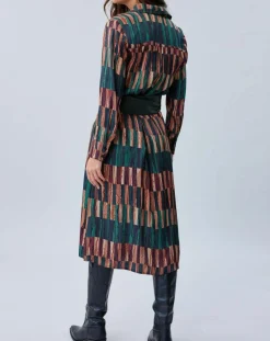 Robe Ivana imprimée forêt/multicolore