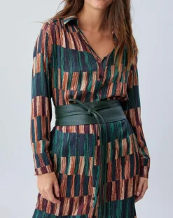 Robe Ivana imprimée forêt/multicolore