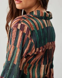 Robe Ivana imprimée forêt/multicolore