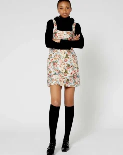 Robe Jardin d'Hiver print écru/multicolore