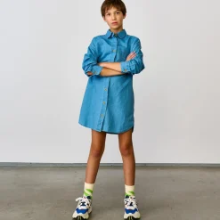 Robe jean en Coton & Lin Approx bleu denim