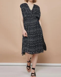 Robe Josepha vague bleue